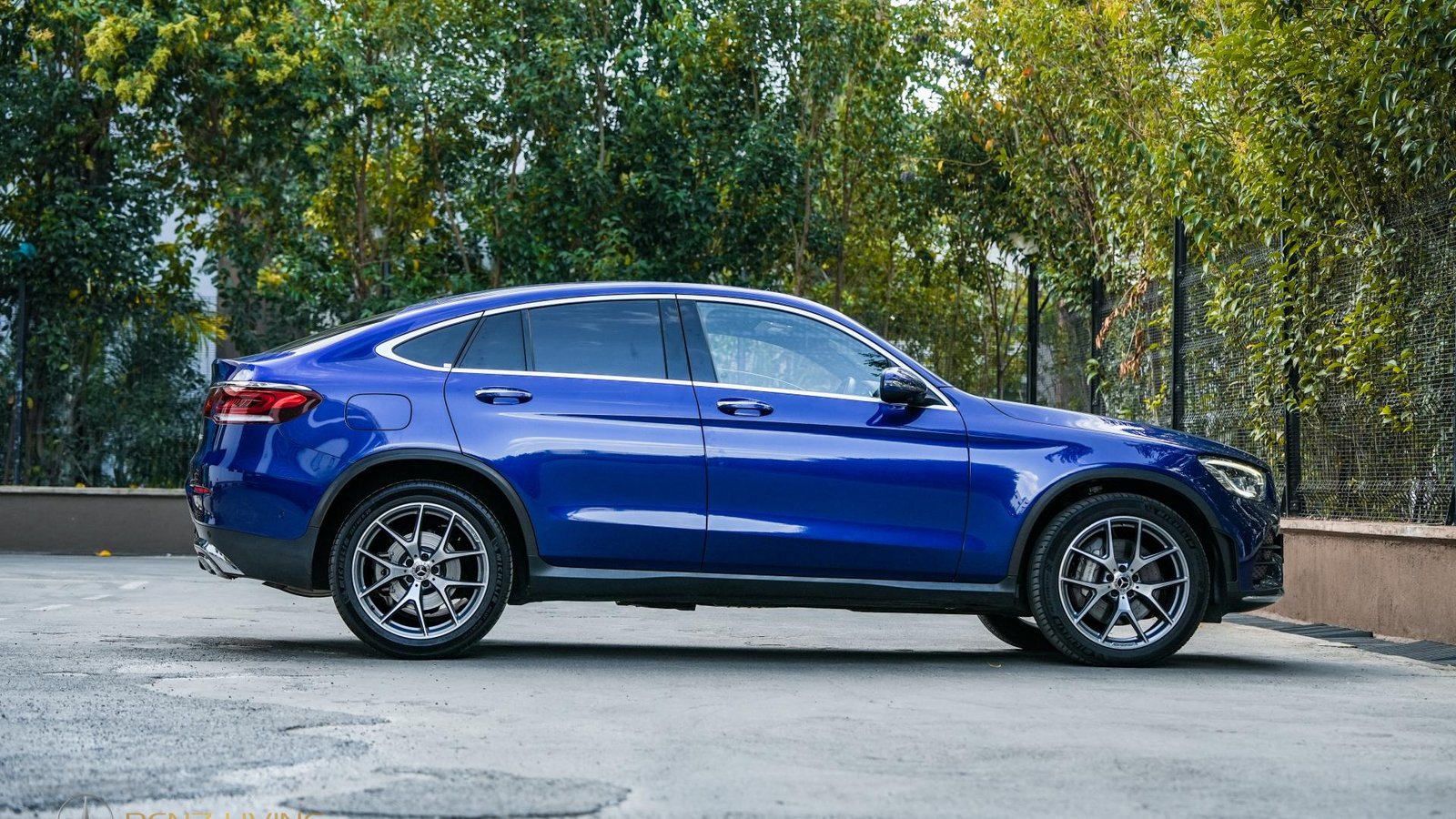 2019 Brilliant Blue GLC300 Coupe