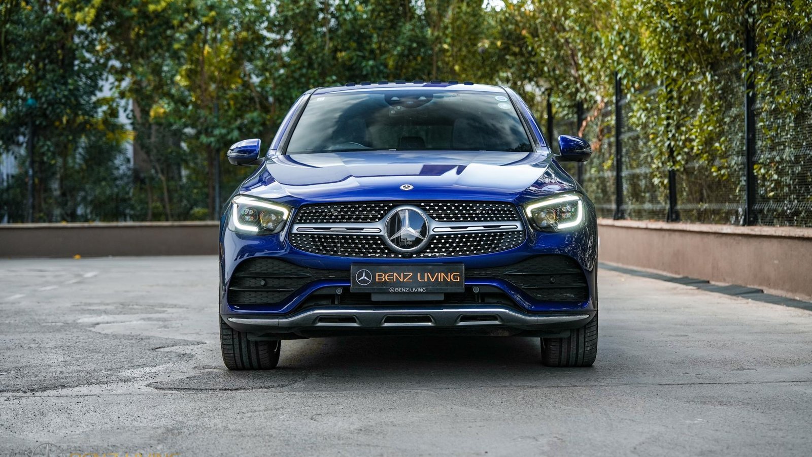 2019 Brilliant Blue GLC300 Coupe