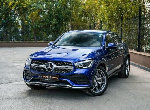 2019 Brilliant Blue GLC300 Coupe