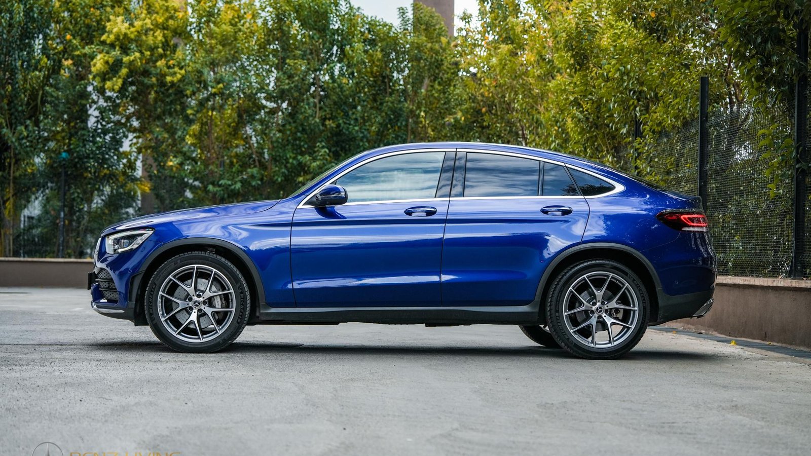 2019 Brilliant Blue GLC300 Coupe